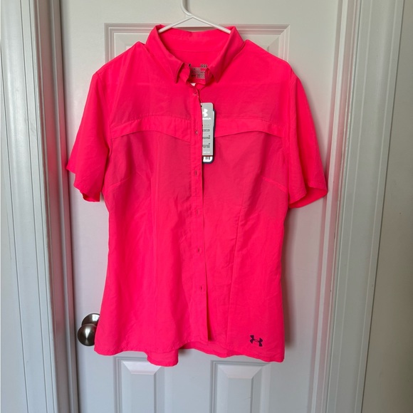 Women’s full button down HEAT GEAR - Picture 2 of 5